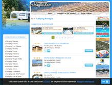 Tablet Screenshot of camping-romagna.com